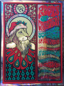 "HOLIDAY LION December 2017" POSTER by Nathaniel Deas [FOIL - limited edition]