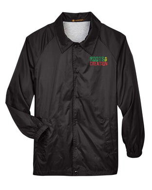 COACHES JACKET: Rasta Fade Logo