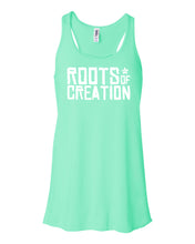WOMEN'S TANK TOP: White Roots of Creation logo